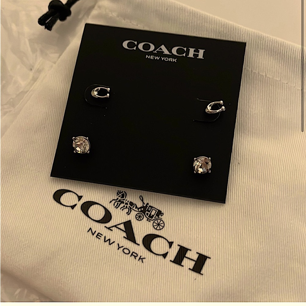 COACH Signature C Stud Earrings Set